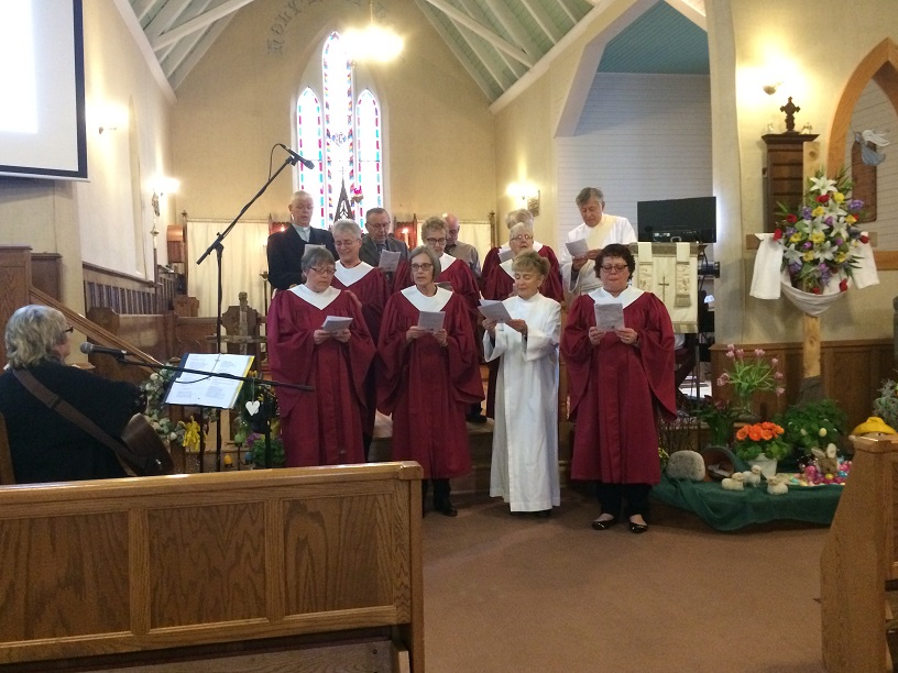Easter Choir at St. Luke's, Easter Sunday, April 21, 2019.